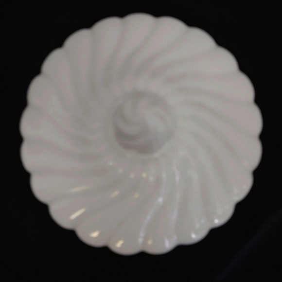 Vintage White Glass Candy Dish - Picture 2 of 8